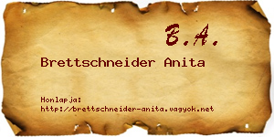 Brettschneider Anita névjegykártya